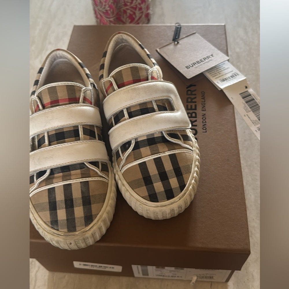 SOLD!! Burberry kid size sneakers